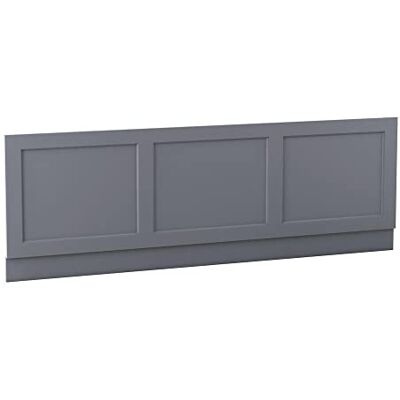 Aquariss 1700mm Traditional Bath Front Side Panel Matte Grey MDF Adjustable Height, Moisture Resistant, Bathroom Soaking Tub Aquariss 1700mm Traditional Bath Front Side Panel Matte Grey MDF Adjustable Height, Moisture Resistant, Bathroom Soaking Tub