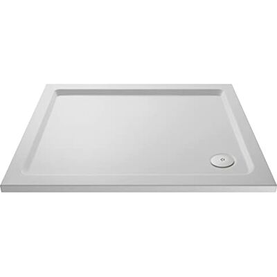 nuie NSR013 Trays Modern Bathroom Slip Resistant Rectangular Shower Tray, 800mm x 1000mm, Matt White nuie NSR013 Trays Modern Bathroom Slip Resistant Rectangular Shower Tray, 800mm x 1000mm, Matt White