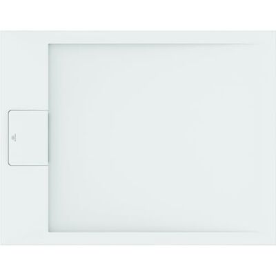 Ideal Standard Ultra Flat S i.Life 90 x 70 cm Rectangular Resin Shower Tray with Short Side Waste Matt Finish Stone Effect White Ideal Standard Ultra Flat S i.Life 90 x 70 cm Rectangular Resin Shower Tray with Short Side Waste Matt Finish Stone Effect White