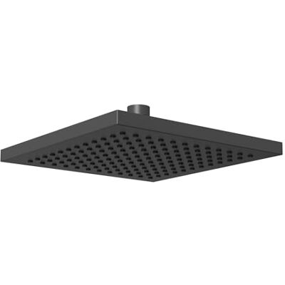Bristan 200mm Square Fixed Rainfall Shower Head, Brass Construction, Easy Clean Nozzles, Black Finish Bristan 200mm Square Fixed Rainfall Shower Head, Brass Construction, Easy Clean Nozzles, Black Finish