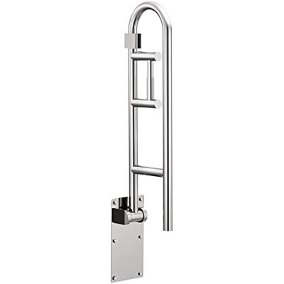 Moen R8962FD Bathroom Safety 30-Inch Flip-Up Bathroom Grab Bar with White Toilet Paper Holder, Stainless Moen R8962FD Bathroom Safety 30-Inch Flip-Up Bathroom Grab Bar with White Toilet Paper Holder, Stainless