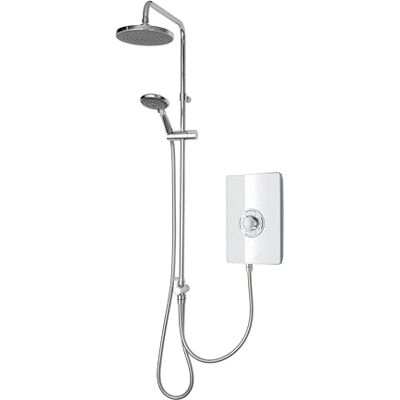 Triton Showers Collections II DuElec Aspirante Electric Shower Dual Shower Head 9.5KW White Rainfall Shower Head Triton Electric Shower Shower Head and Hose Set Triton Showers Collections II DuElec Aspirante Electric Shower Dual Shower Head 9.5KW White Rainfall Shower Head Triton Electric Shower Shower Head and Hose Set