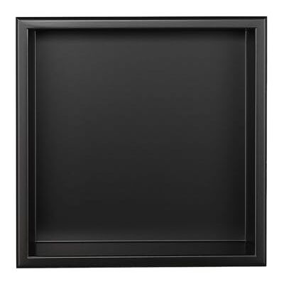 Thermopanel Matte Black Stainless Steel Shower Niche Bathroom Wall Insert Storage Shelf 305 x 305 x 80mm with LED Lighting Thermopanel Matte Black Stainless Steel Shower Niche Bathroom Wall Insert Storage Shelf 305 x 305 x 80mm with LED Lighting