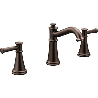 Moen Belfield Oil Rubbed Bronze Two-Handle 8-Inch Widespread Bathroom Faucet Trim Kit, Valve Required, T6405ORB Moen Belfield Oil Rubbed Bronze Two-Handle 8-Inch Widespread Bathroom Faucet Trim Kit, Valve Required, T6405ORB
