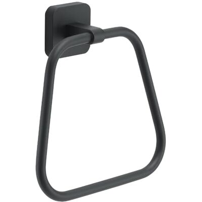 GEDY Black Tonga Stainless Steel Wall-Mounted Towel Hanger - towel hanger GEDY Black Tonga Stainless Steel Wall-Mounted Towel Hanger - towel hanger