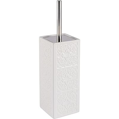 WENKO 22651100 Toilet brush Cordoba White toilet brush holder, closed form, Ceramic, 9.5 x 35 x 9.5 cm, White WENKO 22651100 Toilet brush Cordoba White toilet brush holder, closed form, Ceramic, 9.5 x 35 x 9.5 cm, White