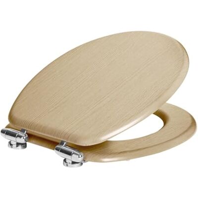 Harbour Housewares Soft Close Toilet Seat - Light Oak - Toilet Seat Harbour Housewares Soft Close Toilet Seat - Light Oak - Toilet Seat