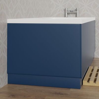 Aquariss 700mm Bath End Panel Matte Blue 18mm MDF Painting, Adjustable Height for Bathroom Soaking Tub Aquariss 700mm Bath End Panel Matte Blue 18mm MDF Painting, Adjustable Height for Bathroom Soaking Tub