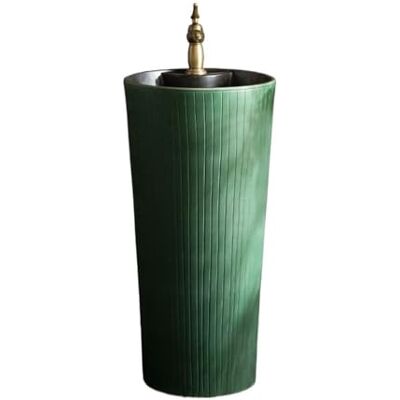Rv2sGf3kH Bathroom Pedestal Sink Floor Standing Pedestal Sink with Faucet and Drain Kit Ceramic Vanity Rv2sGf3kH Bathroom Pedestal Sink Floor Standing Pedestal Sink with Faucet and Drain Kit Ceramic Vanity