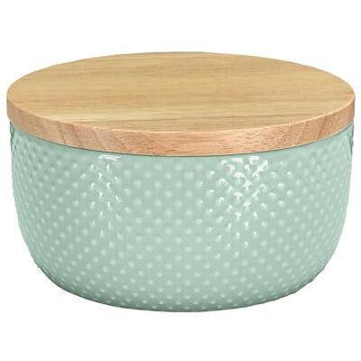 KLEINE WOLKE Dotty Storage Box - Round, Green, 8.5cm KLEINE WOLKE Dotty Storage Box - Round, Green, 8.5cm