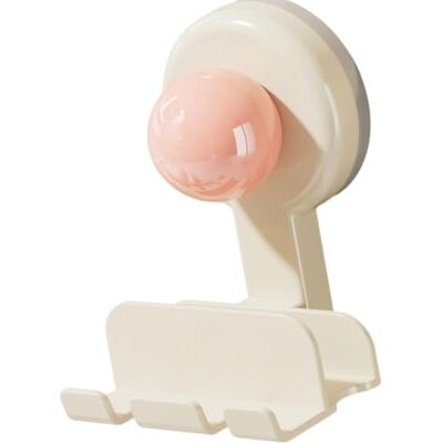Fsviprx Drillless Bathroom Storage Holder Suction Cup Wall Shelf ABS, B Renters Small Spaces Living Fsviprx Drillless Bathroom Storage Holder Suction Cup Wall Shelf ABS, B Renters Small Spaces Living