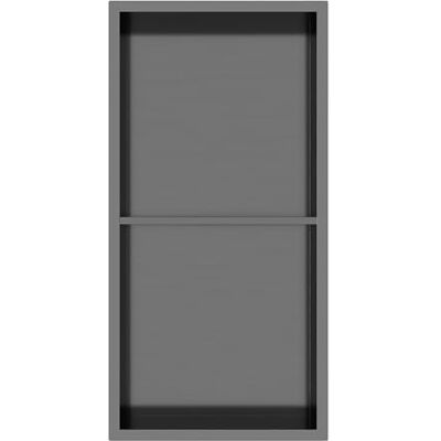 INSL8 Stainless Steel Gunmetal Black (305 x 610 x 100mm -Shelved) Shower Niches – Shelved & Standard Options with or Without LED Lighting INSL8 Stainless Steel Gunmetal Black (305 x 610 x 100mm -Shelved) Shower Niches – Shelved & Standard Options with or Without LED Lighting