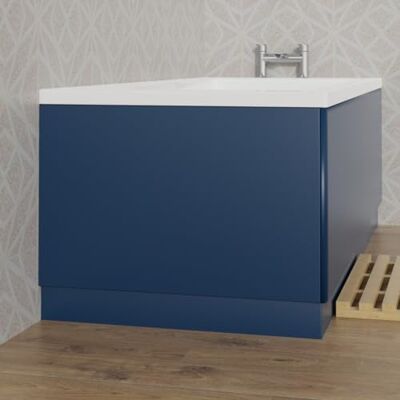 Aquariss 750mm Bath End Panel Matte Blue 18mm MDF Painting, Adjustable Height for Bathroom Soaking Tub Aquariss 750mm Bath End Panel Matte Blue 18mm MDF Painting, Adjustable Height for Bathroom Soaking Tub