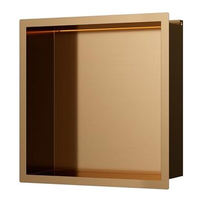 INSL8 Stainless Steel Rose Gold (305 x 305 x 100mm LED) Shower Niches – Shelved & Standard Options with or Without LED Lighting INSL8 Stainless Steel Rose Gold (305 x 305 x 100mm LED) Shower Niches – Shelved & Standard Options with or Without LED Lighting