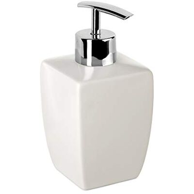 TATAY Thai Liquid Soap Dispenser, ABS, White, One Size TATAY Thai Liquid Soap Dispenser, ABS, White, One Size