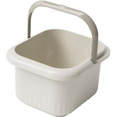 mophrati Foot Soaking Tub Lightweight Foot Bath Spa With Massage Rollers Relaxing Treatments At Home Soaking Tub Are Sturdy And Sturdy Bath Basin For Feet Footbath Bucket, White, 21.5x25x23.5cm mophrati Foot Soaking Tub Lightweight Foot Bath Spa With Massage Rollers Relaxing Treatments At Home Soaking Tub Are Sturdy And Sturdy Bath Basin For Feet Footbath Bucket, White, 21.5x25x23.5cm
