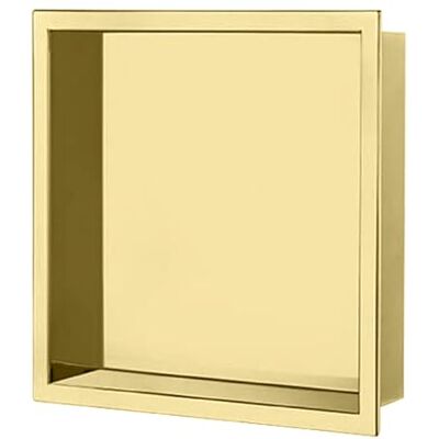 Nassboards 304 Stainless Steel Shower Niche Wet Room Shelf Recess, Waterproof Storage Easy Installation for Home Improvement, Bathroom Renovation Durable, Lightweight, Pre-Built Nassboards 304 Stainless Steel Shower Niche Wet Room Shelf Recess, Waterproof Storage Easy Installation for Home Improvement, Bathroom Renovation Durable, Lightweight, Pre-Built
