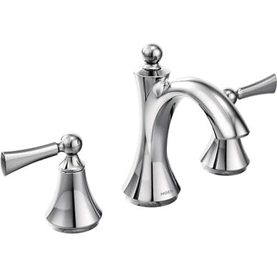 Moen T4520 Wynford Two-Handle High Arc Bathroom Faucet, Chrome Moen T4520 Wynford Two-Handle High Arc Bathroom Faucet, Chrome