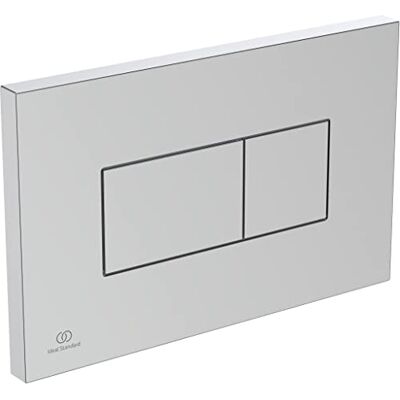 Ideal Standard - Solea - Chrome Dual Flush Button - Toilet Flush Plate Ideal Standard - Solea - Chrome Dual Flush Button - Toilet Flush Plate