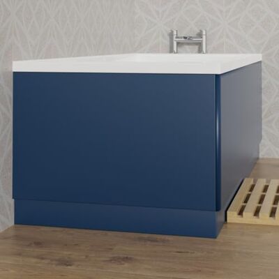 Aquariss 800mm Bath End Panel Matte Blue 18mm MDF Painting, Adjustable Height for Bathroom Soaking Tub Aquariss 800mm Bath End Panel Matte Blue 18mm MDF Painting, Adjustable Height for Bathroom Soaking Tub