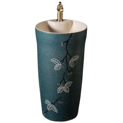 Rv2sGf3kH Bathroom Pedestal Sink Integrated Bathroom Pedestal Sink Ceramic Washbasin With Faucet And Drain Kit Rv2sGf3kH Bathroom Pedestal Sink Integrated Bathroom Pedestal Sink Ceramic Washbasin With Faucet And Drain Kit