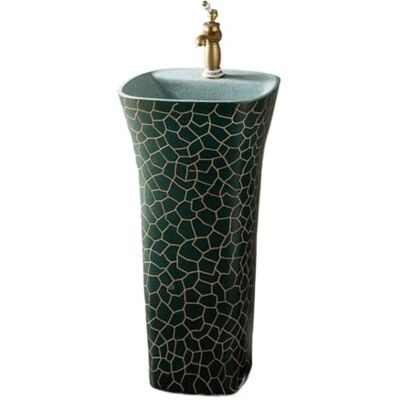 Rv2sGf3kH Bathroom Pedestal Sink Freestanding Pedestal Sinks Ceramic Wash Basin with Faucet and Drain Kit Rv2sGf3kH Bathroom Pedestal Sink Freestanding Pedestal Sinks Ceramic Wash Basin with Faucet and Drain Kit