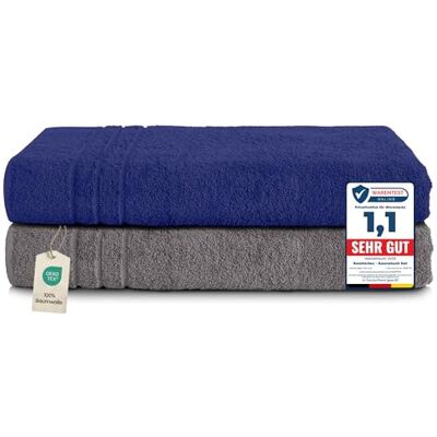 KOMFORTEC Cotton Sauna Towels - 80x200cm, Quick Dry, Large, Soft KOMFORTEC Cotton Sauna Towels - 80x200cm, Quick Dry, Large, Soft
