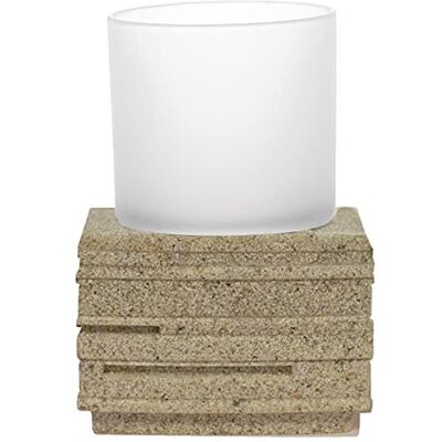 RIDDER Tumbler, Polyresin, Sand, approx. 8 x 8 x 11,5 cm RIDDER Tumbler, Polyresin, Sand, approx. 8 x 8 x 11,5 cm