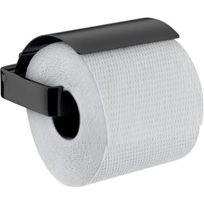 Emco Loft Wall Mounted Toilet Paper Holder, Modern Paper Holder with Lid, Aluminium Paper Holder, Matte Black Emco Loft Wall Mounted Toilet Paper Holder, Modern Paper Holder with Lid, Aluminium Paper Holder, Matte Black
