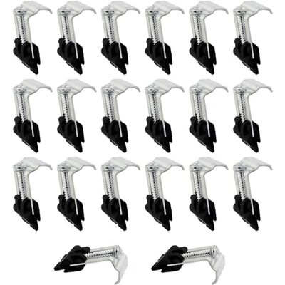 Young Wolf 20Pcs Undermount Sink Clips for Kitchen Bathroom Shower Room Sink Clips Installation Repair Hardware Clips Fastener Support Young Wolf 20Pcs Undermount Sink Clips for Kitchen Bathroom Shower Room Sink Clips Installation Repair Hardware Clips Fastener Support