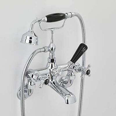 Hudson Reed - Elizabeth - Chrome - Black - Bathtub Faucet Hudson Reed - Elizabeth - Chrome - Black - Bathtub Faucet