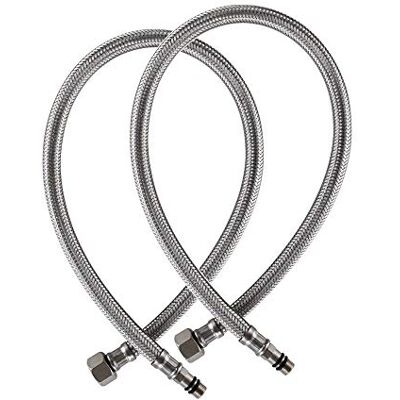 Weirun Monobloc Mixer Tap Connector M10 x 1000mm 1/2 BSP Flexible Hose Pipe Tap Tails for MonoBlock Basin Kitchen Sink Taps, 2 Pcs Weirun Monobloc Mixer Tap Connector M10 x 1000mm 1/2 BSP Flexible Hose Pipe Tap Tails for MonoBlock Basin Kitchen Sink Taps, 2 Pcs