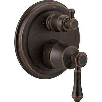 DELTA Faucet T24897-RB Cassidy Traditional Monitor 14 Series Valve Trim with 3-Setting Integrated Diverter, Venetian Bronze DELTA Faucet T24897-RB Cassidy Traditional Monitor 14 Series Valve Trim with 3-Setting Integrated Diverter, Venetian Bronze