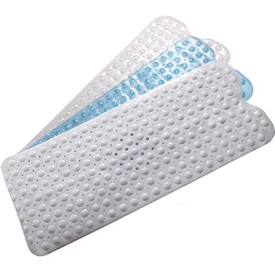 Coopers of Stortford Anti-Mould Bath Mat, White, 98 x 39 cm with Suction Cups Coopers of Stortford Anti-Mould Bath Mat, White, 98 x 39 cm with Suction Cups