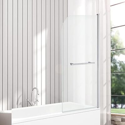 Veebath - Shower Screen Over Bath - 6mm Glass - 1400x800mm - Shower Screen Veebath - Shower Screen Over Bath - 6mm Glass - 1400x800mm - Shower Screen