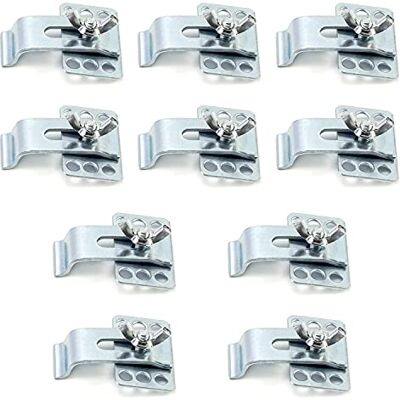 QWORK ® Undermount Sink Clips, Epoxy Undermount Sink Brackets Supports for Bathroom Kitchen, 10 Pack QWORK ® Undermount Sink Clips, Epoxy Undermount Sink Brackets Supports for Bathroom Kitchen, 10 Pack