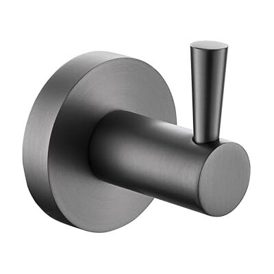 Bristan Round Hook Gun Metal Grey Bristan Round Hook Gun Metal Grey