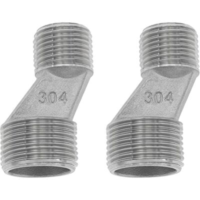 The Lord of the Tools 2PCS S-Connector 1/2 Inch Male to 3/4 Inch Male Thread Offset Adapter Mounting Hardware for Bathroom Wall Clawfoot Tub Faucet Exposed Shower System The Lord of the Tools 2PCS S-Connector 1/2 Inch Male to 3/4 Inch Male Thread Offset Adapter Mounting Hardware for Bathroom Wall Clawfoot Tub Faucet Exposed Shower System