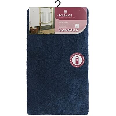 JVL - Solemate Eco-Bath Mat - Navy Blue - Bath Mat JVL - Solemate Eco-Bath Mat - Navy Blue - Bath Mat