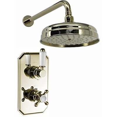 Enki - SH0270 - Gold Brass - Thermostatic - Shower Set Enki - SH0270 - Gold Brass - Thermostatic - Shower Set
