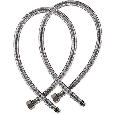 Weirun Monobloc Mixer Tap Connector M10 x 1500mm 1/2 BSP Flexible Hose Pipe Tap Tails for MonoBlock Basin Kitchen Sink Taps, 2 Pcs Weirun Monobloc Mixer Tap Connector M10 x 1500mm 1/2 BSP Flexible Hose Pipe Tap Tails for MonoBlock Basin Kitchen Sink Taps, 2 Pcs