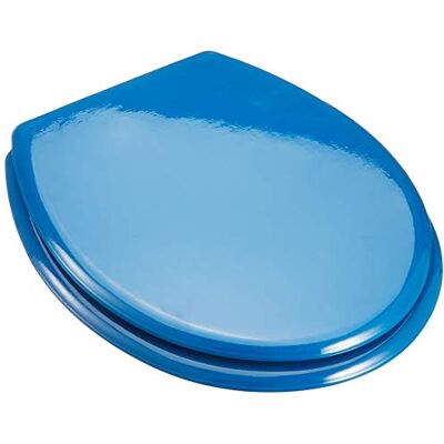 MSV 140015, Stainless steel hinged toilet seat, Dark Blue, 43.5 x 37.5 x 1.8 cm MSV 140015, Stainless steel hinged toilet seat, Dark Blue, 43.5 x 37.5 x 1.8 cm