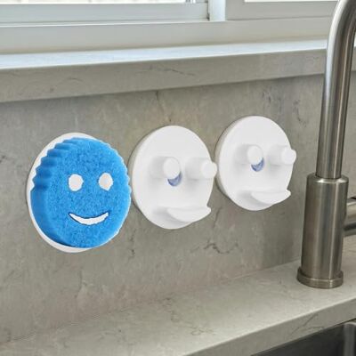 Xygobla 3 Pcs Smiley Face Sponge Holder Set Kitchen Sink Sponge Holder Organizer Kitchen Wall Mounted Scrub Sponge Caddy Storage Organiser Clean Sink Accessories Xygobla 3 Pcs Smiley Face Sponge Holder Set Kitchen Sink Sponge Holder Organizer Kitchen Wall Mounted Scrub Sponge Caddy Storage Organiser Clean Sink Accessories
