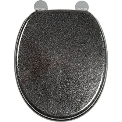 Croydex - WL601821H - Black - Wood - Toilet Seat Croydex - WL601821H - Black - Wood - Toilet Seat