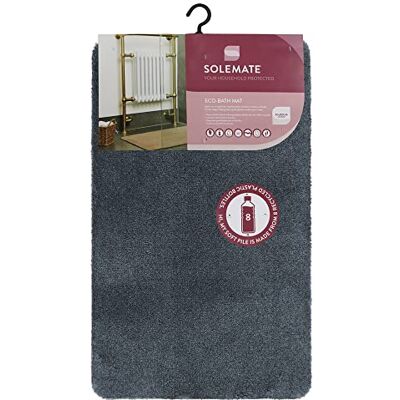 JVL - Solemate Eco-Bath Mat - Dark Grey - Bath Mat JVL - Solemate Eco-Bath Mat - Dark Grey - Bath Mat