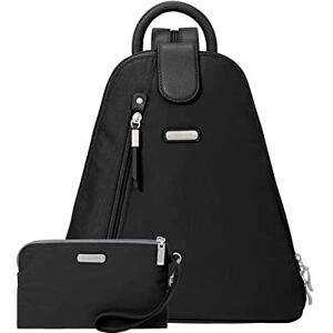 Baggallini Women's Metro Backpack with RFID Wristlet Handbags, Black, One Size Baggallini Women's Metro Backpack with RFID Wristlet Handbags, Black, One Size