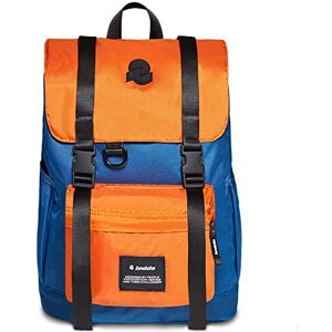 Invicta Backpack, CHAT COLORBLOCK Eco-friendly Knapsack, Book Bag, For Office, Day Trips & Commuting, For School, Sport, Free Time, with Side Pockets & Laptop Sleeve, Italian Design, blue/orange Invicta Backpack, CHAT COLORBLOCK Eco-friendly Knapsack, Book Bag, For Office, Day Trips & Commuting, For School, Sport, Free Time, with Side Pockets & Laptop Sleeve, Italian Design, blue/orange