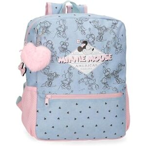 Disney Joumma Minnie American Darling School Backpack Adaptable to Cart Blue 25x33x12cm Polyester 13.68L, Blue, School Backpack Adaptable to Trolley Disney Joumma Minnie American Darling School Backpack Adaptable to Cart Blue 25x33x12cm Polyester 13.68L, Blue, School Backpack Adaptable to Trolley