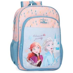 Disney Joumma Bags, Frozen Believe in The Journey, Children's Backpack, School Bag, Made of Polyester, Wide and Adjustable Straps, Several Pockets and compartments., Blue, Frozen Backpack Disney Joumma Bags, Frozen Believe in The Journey, Children's Backpack, School Bag, Made of Polyester, Wide and Adjustable Straps, Several Pockets and compartments., Blue, Frozen Backpack