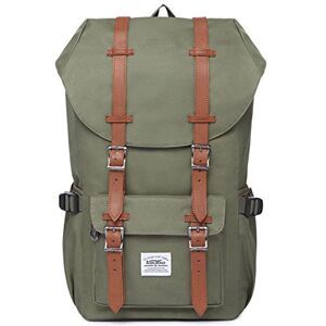 KAUKKO Rucksack Studenten Backpack 17 Zoll für 15" Notebook Lässiger Daypacks Bag Schultaschen Casual Daypack, 47 cm, 22.4 liters, Green (Nylon Army Green) KAUKKO Rucksack Studenten Backpack 17 Zoll für 15" Notebook Lässiger Daypacks Bag Schultaschen Casual Daypack, 47 cm, 22.4 liters, Green (Nylon Army Green)